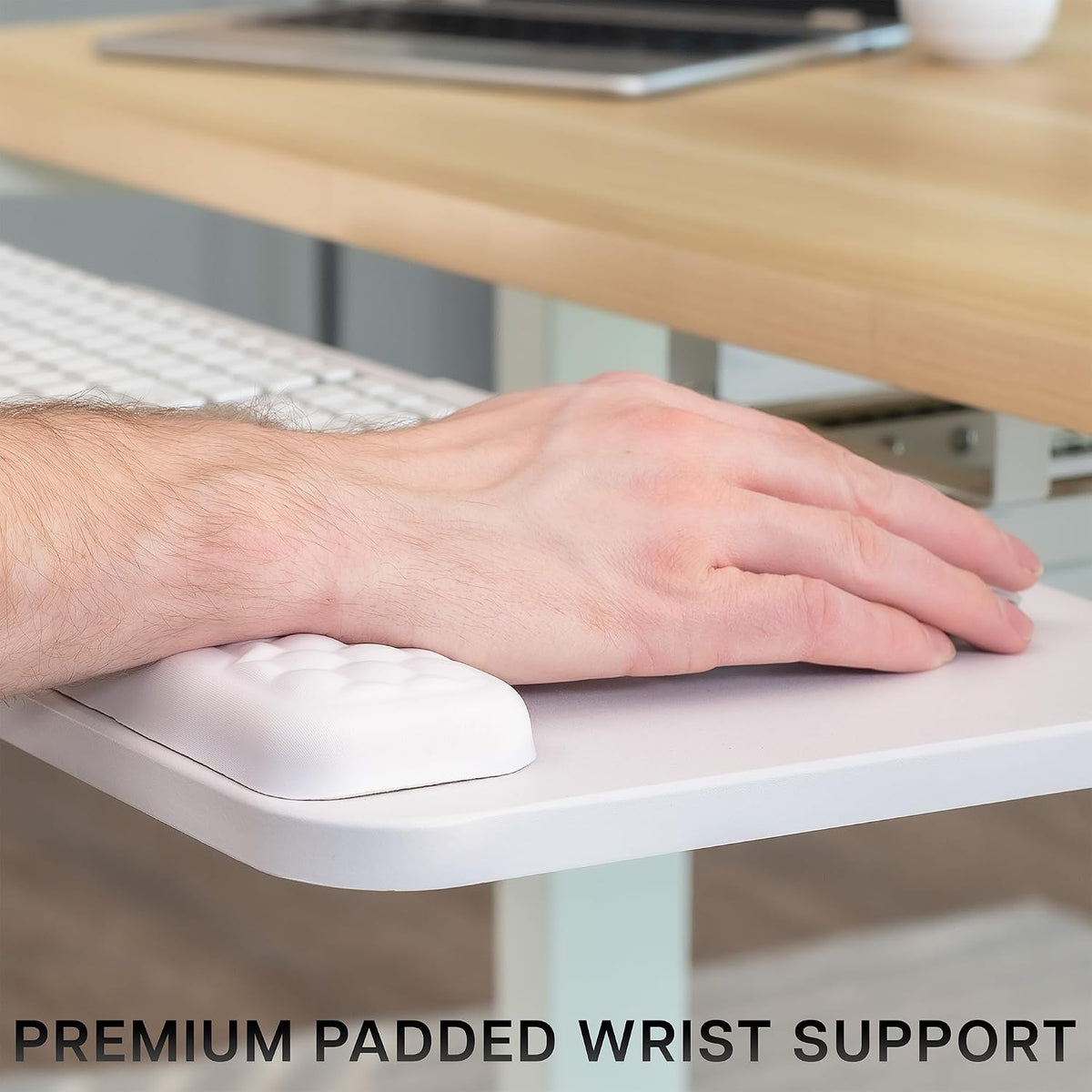 VIVO Premium White Under Desk 27 x 11 in Keyboard Tray, MOUNT-KB27P-W