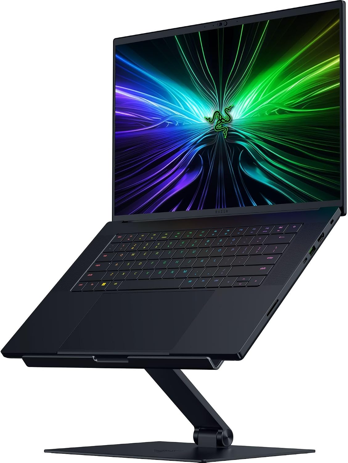 Razer Adjustable Laptop Stand, Supports Phones/Tablets up to 18", Black