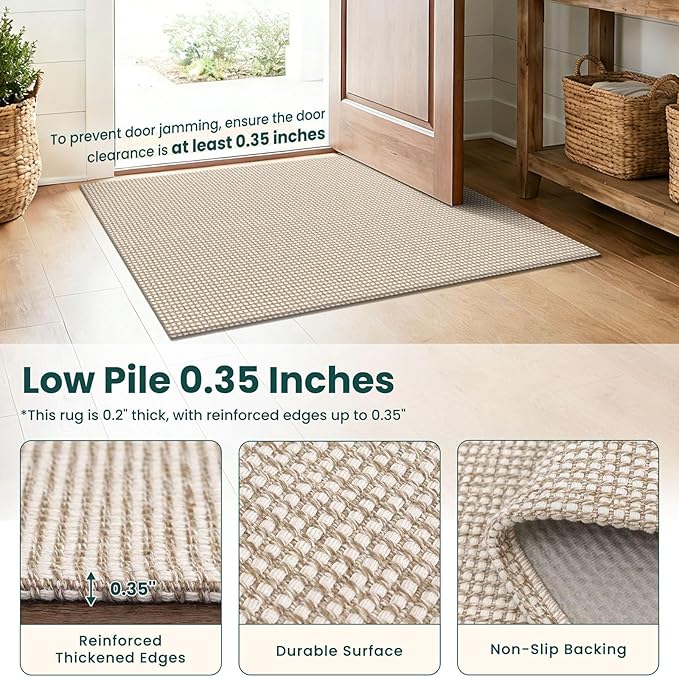 KOZYFLY Braided 2.5'x18' Runners Rugs
