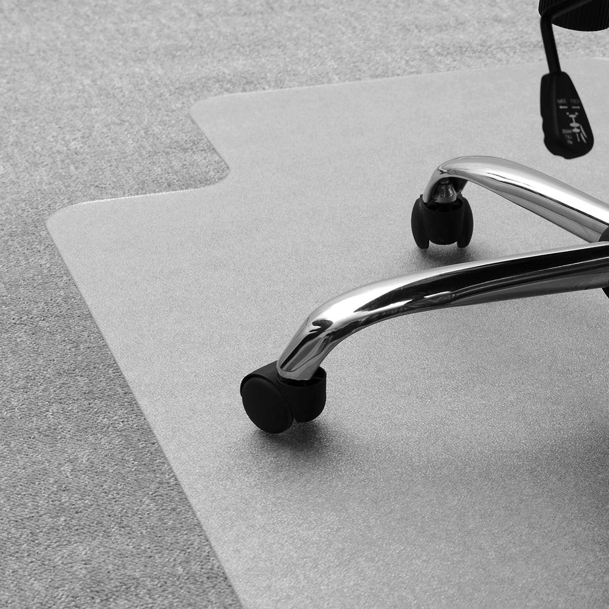 Floortex Poly Rctglr Lipped ChairMat Plush Pile Carpet48X53 (FR1113427LR)