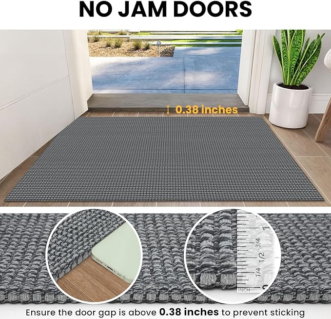 IOHOUZE Washable Exrea Long Hallway Runner Rug 3x16 Non Slip Rubber Backed