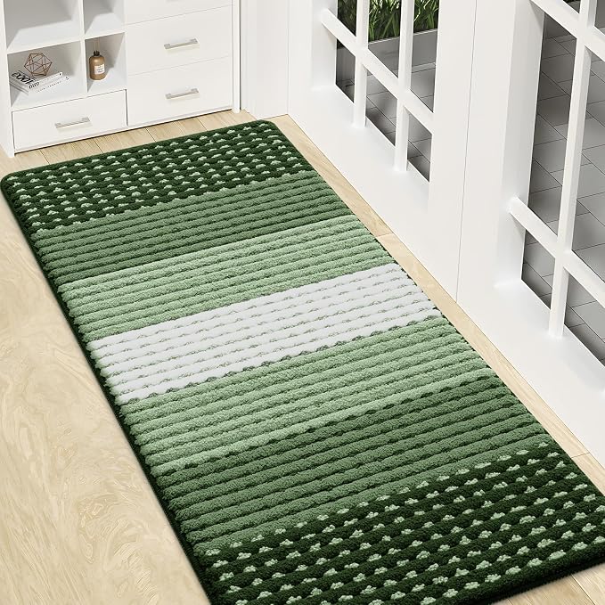 Kitinjoy Indoor Outdoor Door Mat, 47x20 Non-Slip Absorbent Dirt Trapper