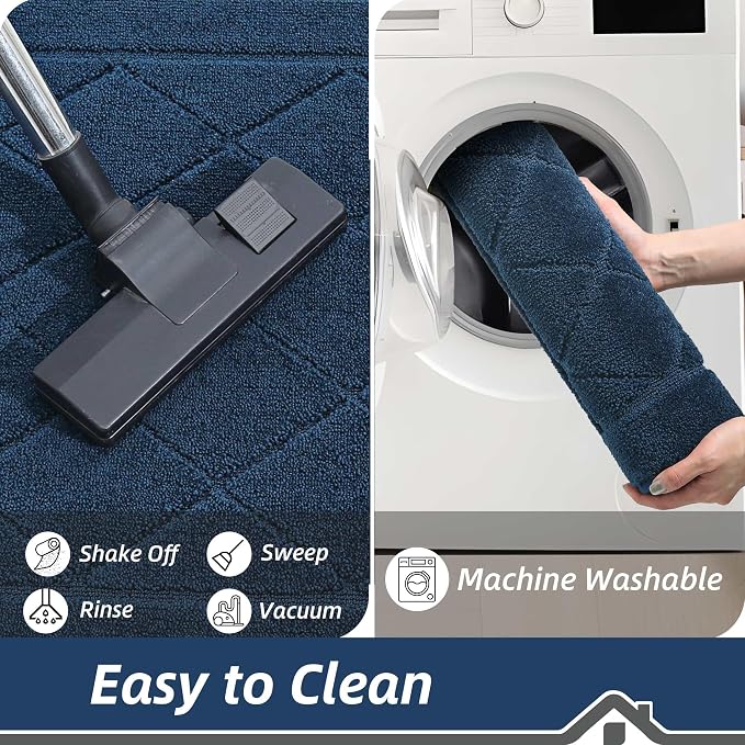 BEQHAUSE Dirt Trapper Door Mat 24" x 36", Doormat Non-Slip Entryway Rugs