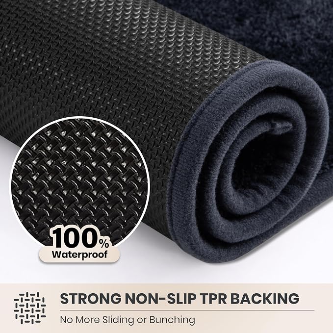 PURRUGS Dirt Trapping Door Mat 24" x 35.5", Non-Slip Machine Washable Entryway