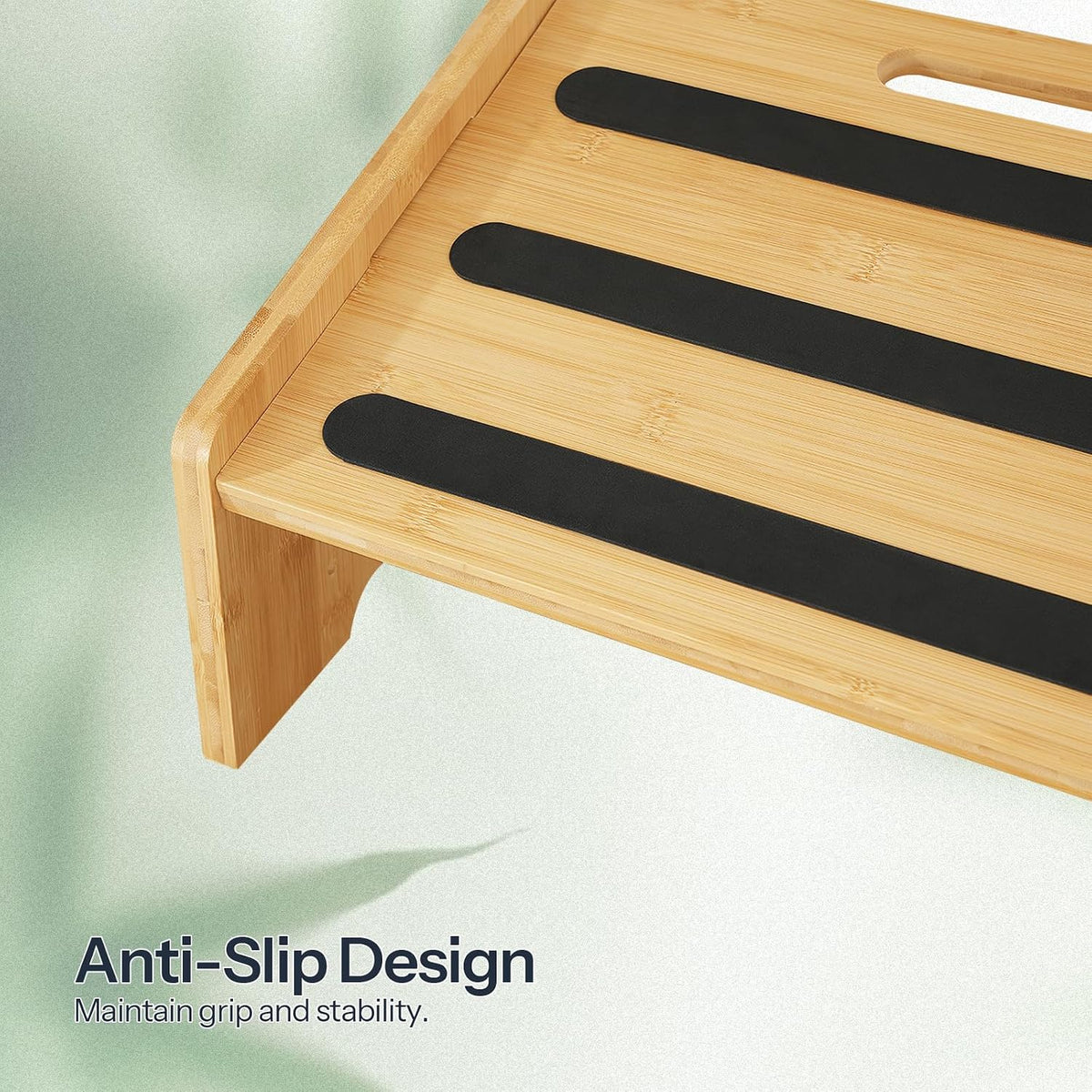 HOOBRO Bamboo Foot Rest, Adjustable Under Desk Footrest with 5 Height Options & Angles, Non-Slip Ergonomic Foot Rest for Under Desk at Work for Improved Posture, for Home & Office, Natural YL01FP01