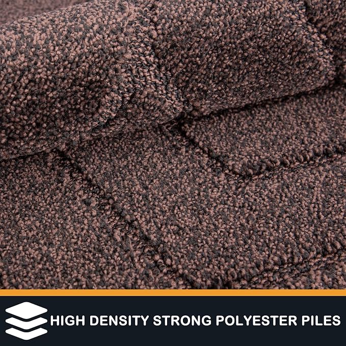 PURRUGS Dirt Trapping Door Mat 24" x 70", Non-Slip Machine Washable Entry Rug
