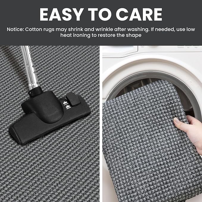 IOHOUZE Washable Exrea Long Hallway Runner Rug 3x16 Non Slip Rubber Backed