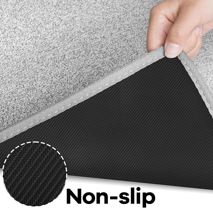 AREDO Runner Rug with Non Slip Rubber Backing, Washable Soft Floor Carpet