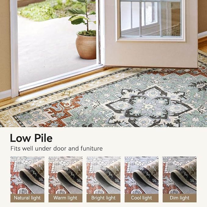 Lofus 3x5 Area Rugs for Living Room, Machine Washable Area Rug, Soft Small Rugs