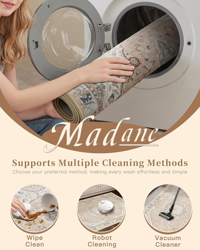 Madane Washable Runner Rug