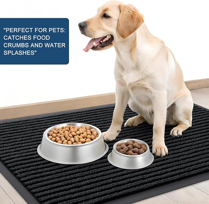 OLANLY Front Door Mat Indoor Outdoor Entrance, Waterproof Heavy Duty Doormat