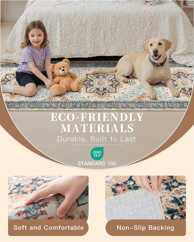 Madane Washable Runner Rug