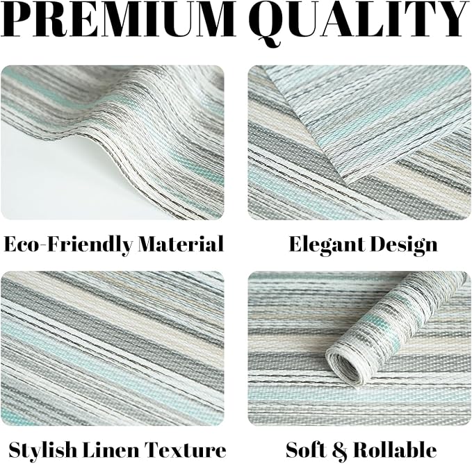 Placemats Set of 4 Vinyl/Plastic Woven Place Mats