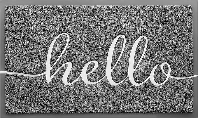 CozyBounty Door Mat Hello Mats Outdoor Indoor Non-Slip Doormat