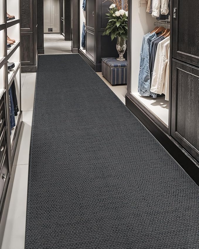Color&Geometry Door Mat 2'4"x10' Runner Rug