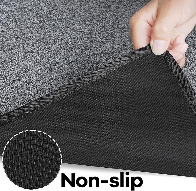 AREDO Runner Rug with Non Slip Rubber Backing, Washable Soft Floor Carpet