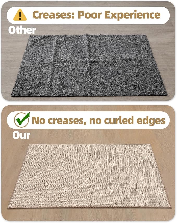Color&Geometry Ultra-Thin Indoor Door Mat, Washable Doormat