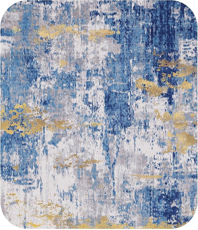 RELEANY Washable Area Rugs 5'x8' Non-Slip Modern Abstract Soft