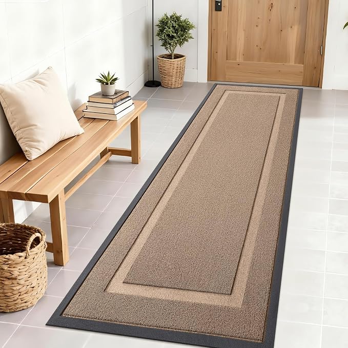 OLANLY Front Door Mat Indoor Outdoor Entrance, Waterproof All-Season,