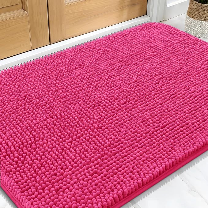 OLANLY Dog Door Mat for Muddy Paws 30x20, Absorbs Moisture and Dirt, Absorbent