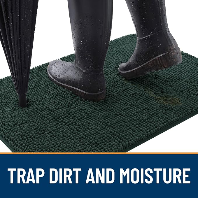 OLANLY Dog Door Mat for Muddy Paws 47x20, Absorbs Moisture and Dirt, Absorbent