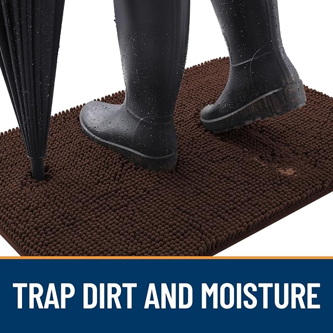 OLANLY Dog Door Mat for Muddy Paws 30x17, Absorbs Moisture and Dirt, Absorbent
