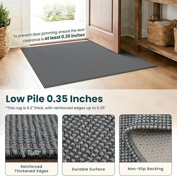 KOZYFLY Braided 2.5'x16' Runners Rugs