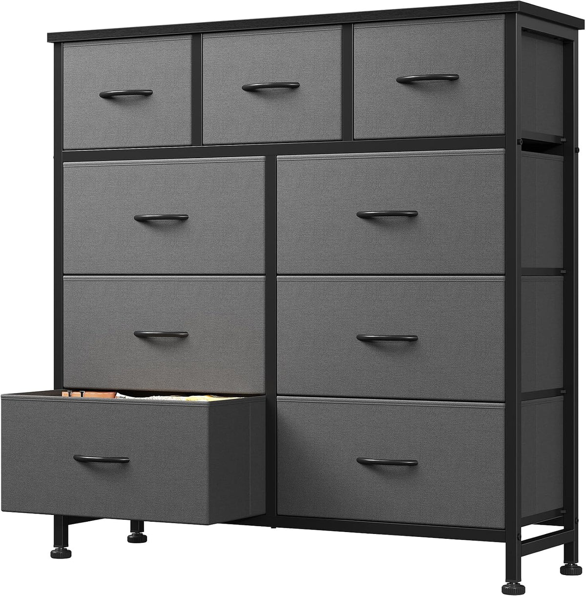 DUMOS 9 Drawer Dresser for Bedroom, Storage Organizer Chest of Drawers