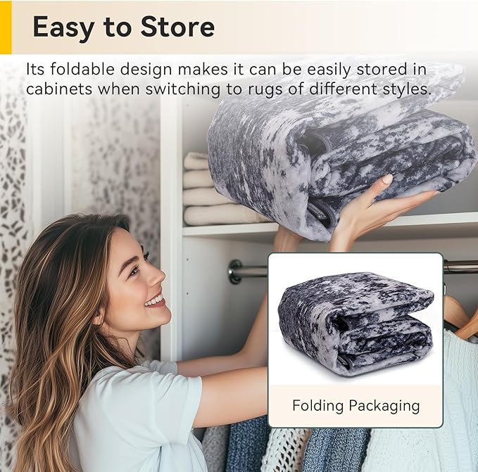 RELEANY Washable Area Rugs 7x10 Non-Slip Modern Abstract Soft