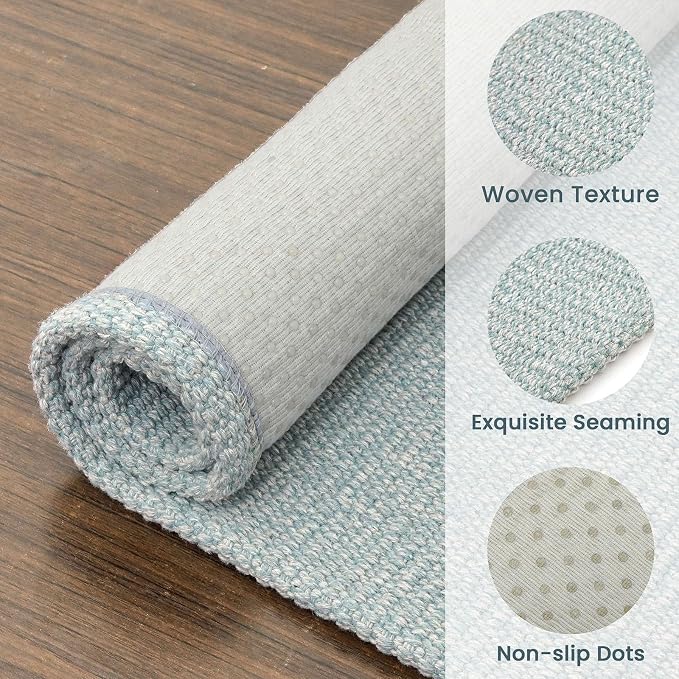 EARTHALL Washable Runner Rug 2x6 Ft Non Slip Runners
