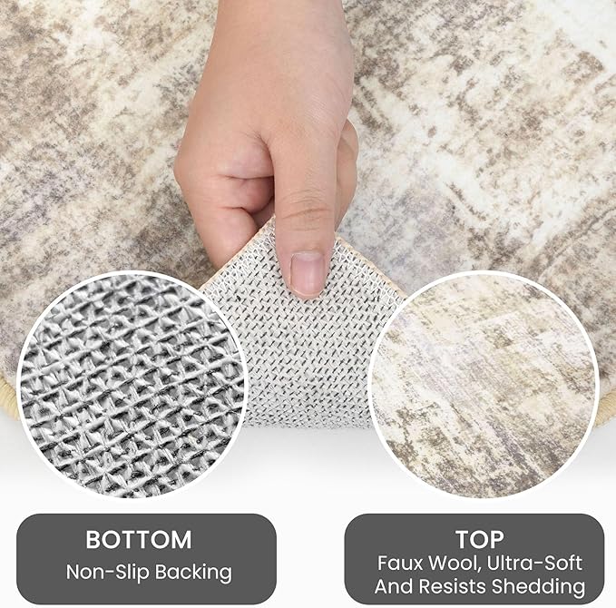 IOHOUZE Small Abstract Area Rug 2x3 Ft Entryway Rugs Washable Door Mat Indoor