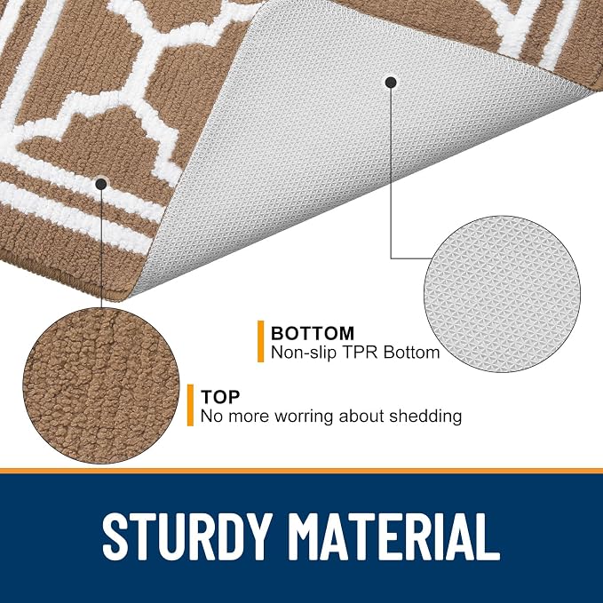 Buganda Runner Indoor Door Mat, Dirt-Resistant and Absorbent Doormat, Low