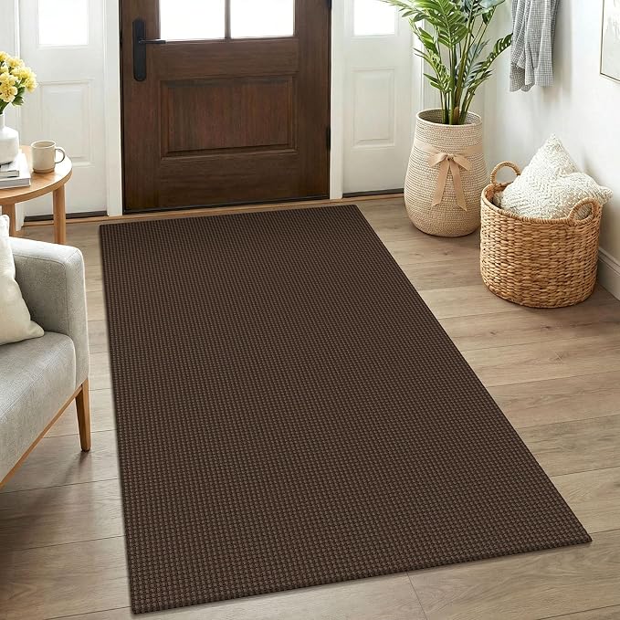 KOZYFLY Rugs for Entryway 3x5 ft Washable Area Rug Non Slip Rubber Backed Entry