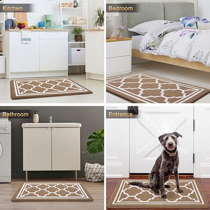Buganda Runner Indoor Door Mat, Dirt-Resistant and Absorbent Doormat, Low