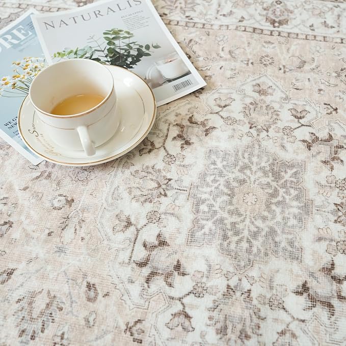 Washable Entryway 3x7 Runner Rug: Farmhouse Kitchen Hallway Rug Runner Wide