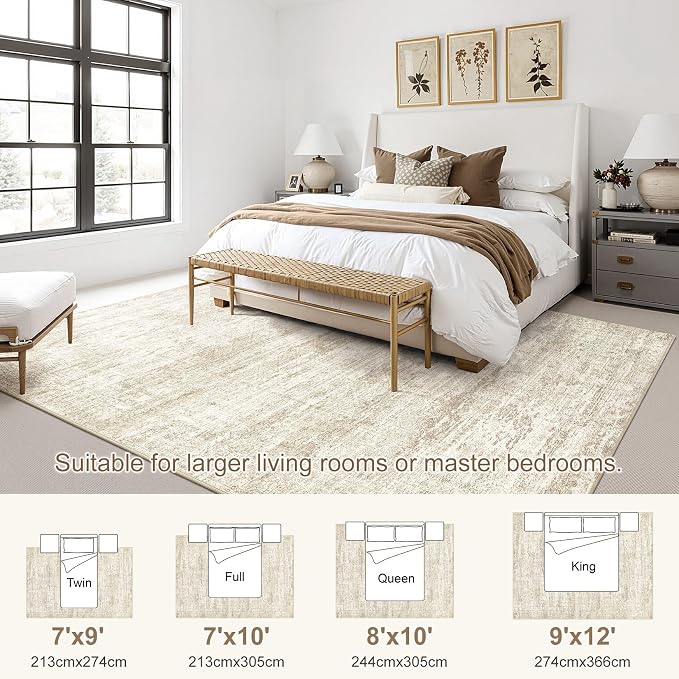 UERMEI 8x10 Area Rug Living Room Rugs