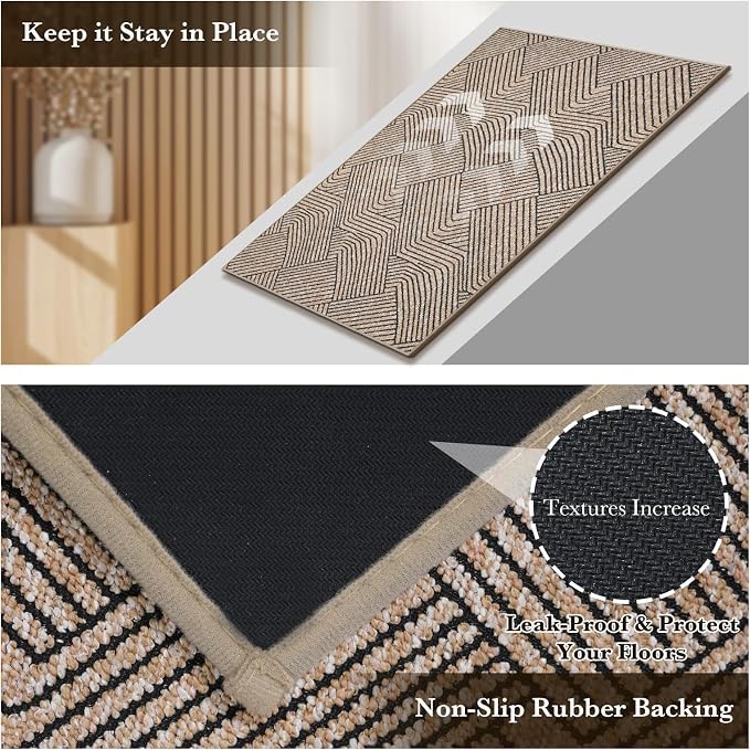 Indoor Door Mat 36"x59" Large, Low-Profile Welcome Front Door Mat Indoor