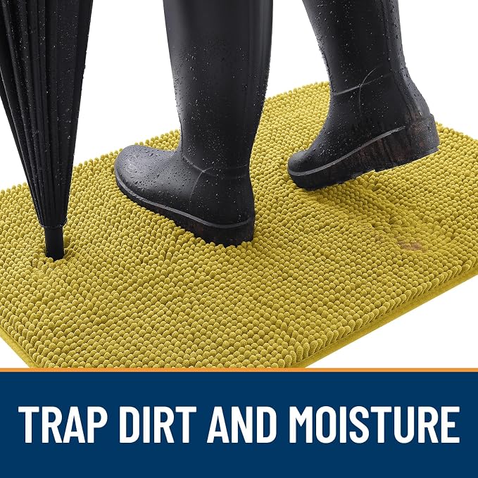 OLANLY Dog Door Mat for Muddy Paws 30x20, Absorbs Moisture and Dirt, Absorbent