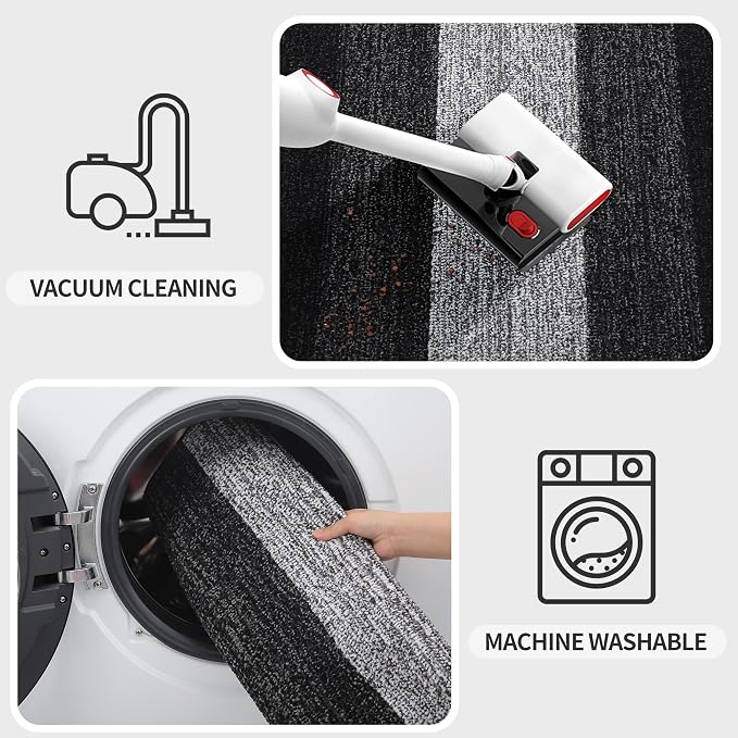 Kitinjoy Indoor Outdoor Door Mat, 70x35 Non-Slip Absorbent Dirt Trapper