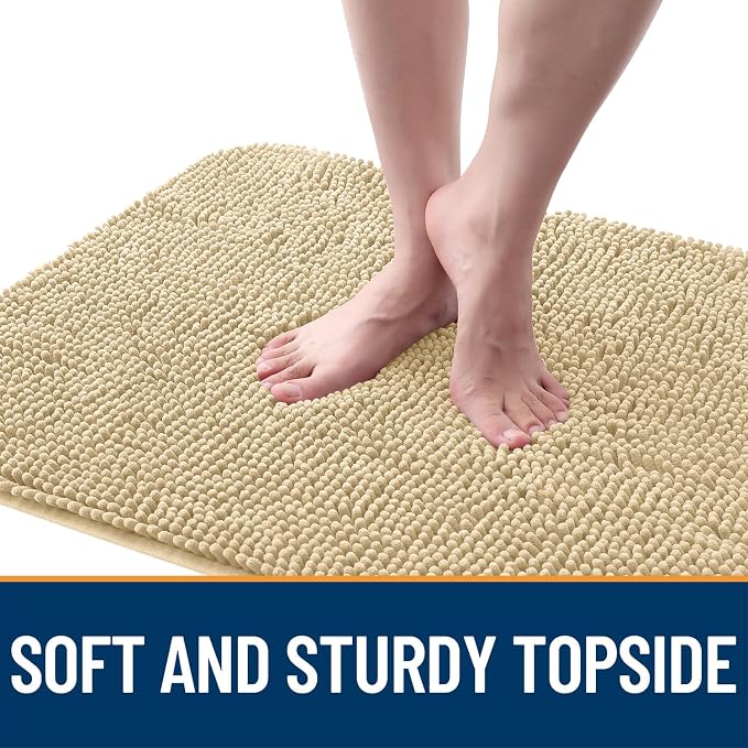 OLANLY Dog Door Mat for Muddy Paws 50x30, Absorbs Moisture and Dirt, Absorbent