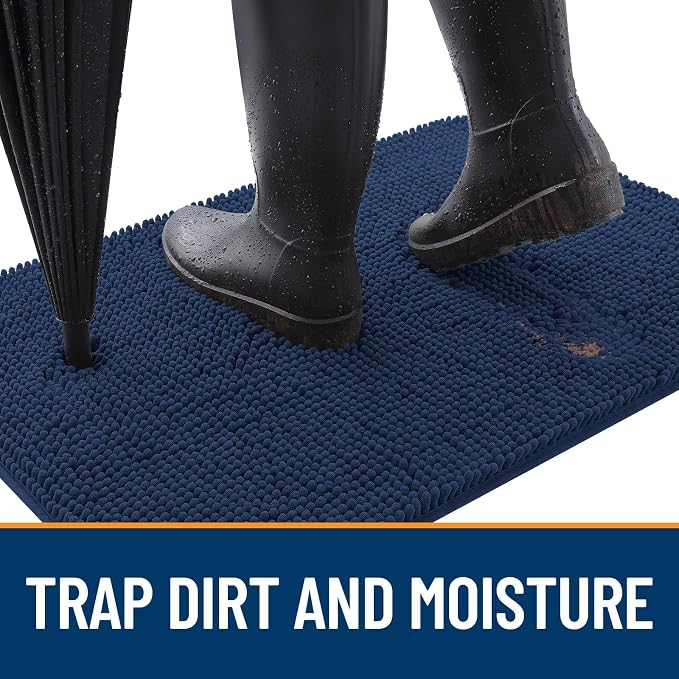 OLANLY Dog Door Mat for Muddy Paws 70x32, Absorbs Moisture and Dirt, Absorbent