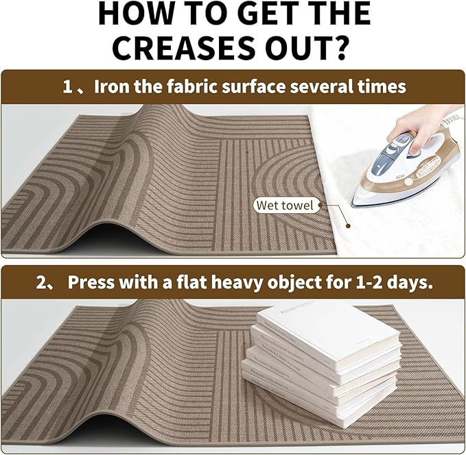 Front Door Mat 24''x71'', Absorbent Washable Non Slip Indoor Runner, Easy Clean