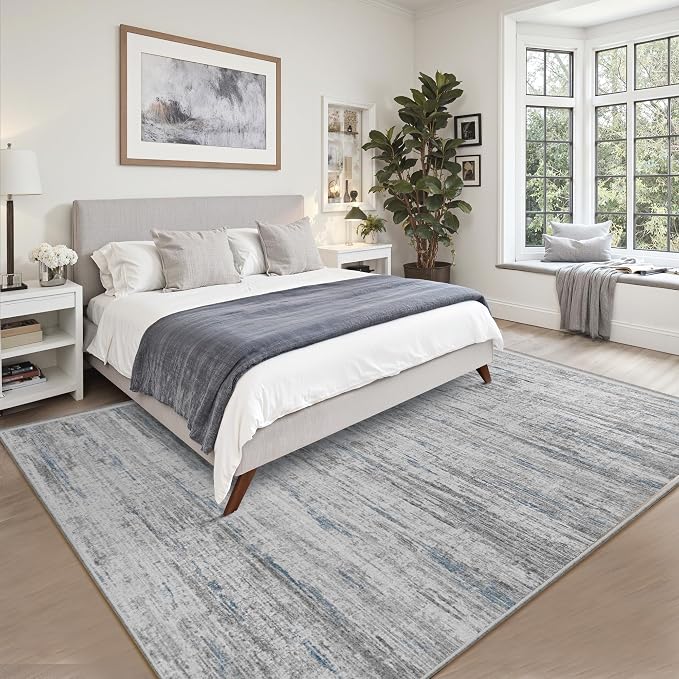 6x9 Area Rugs for Living Room, Non-Slip Modern Abstract Soft Large Washable Rug