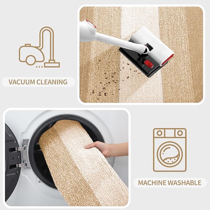 Kitinjoy Indoor Outdoor Door Mat, 59x36 Non-Slip Absorbent Dirt Trapper
