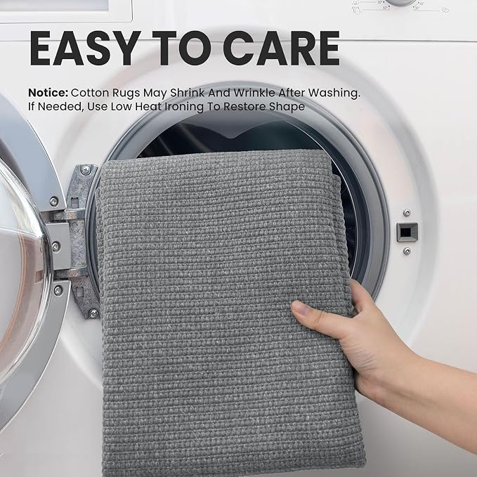 EARTHALL Washable Runner Rug 3x8 Ft Non Slip Runners