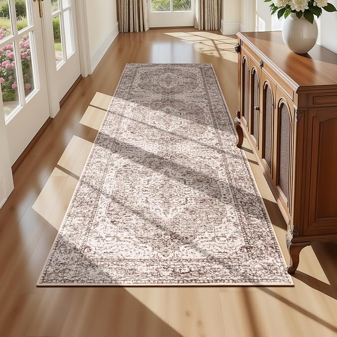 Lofus 2x8 Runner Rug for Hallways, Washable Kitchen Rugs, Non-Slip Rugs for