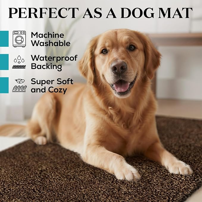Premium Microfiber Indoor Door Mat – 36"x72" Washable Entry Mat, Waterproof