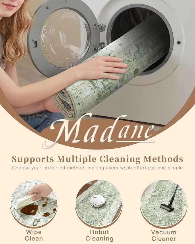 Madane Washable Runner Rug