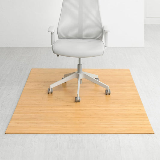 Anji Mountain 72" x 48" Bamboo Office Chair Mat for Carpet & Hardwood Floor