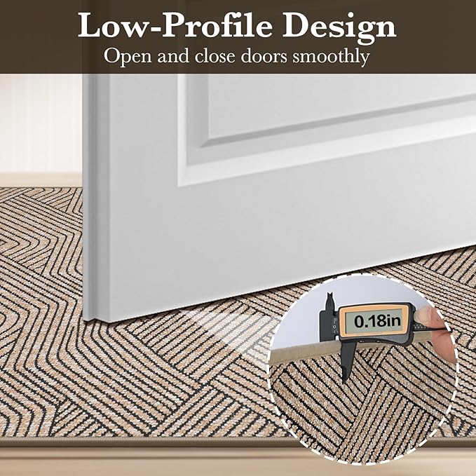 Indoor Door Mat 36"x59" Large, Low-Profile Welcome Front Door Mat Indoor